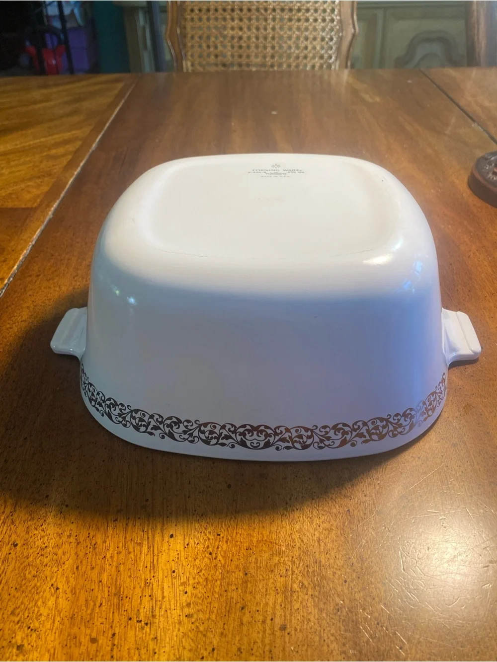 Corningware 2.5 Qt Filagree casserole pan Pyrex Glass Lid